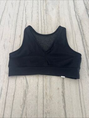 5 Dancewear Black V-Neck Sports Bra.  Size Y XL